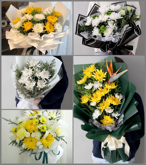 山东济宁鱼台县罗屯镇芦阁村白事花束代送